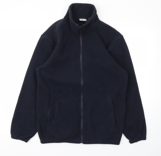 Front view of RTXTRA men’s blue jacket coat, size M