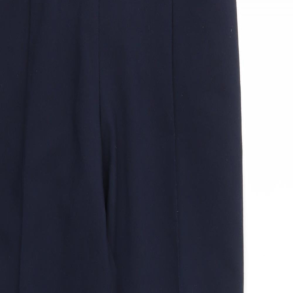 M&S Womens Blue   Trousers  Size 10 L29 in - Stretch waistband