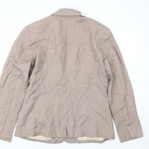 Hawkshed Womens Beige   Jacket Blazer Size 12
