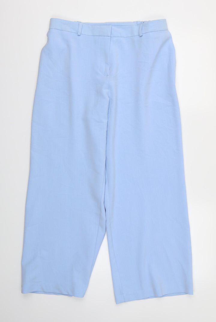 JULIPA Womens Blue Trousers Size 14 L27 in - Stretch waistband
