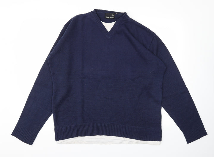 GG Mens Blue Pullover Sweatshirt Size XL