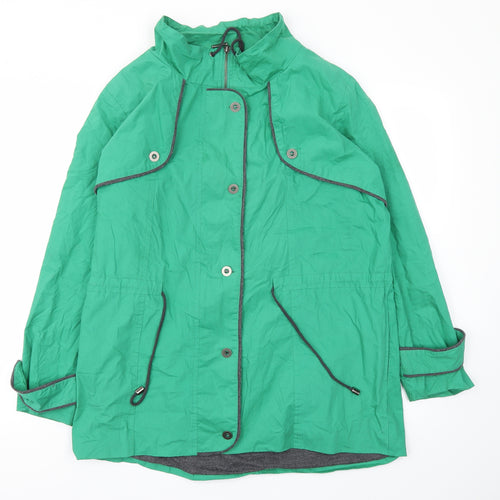 Newport Womens Green Paisley  Jacket Coat Size 12