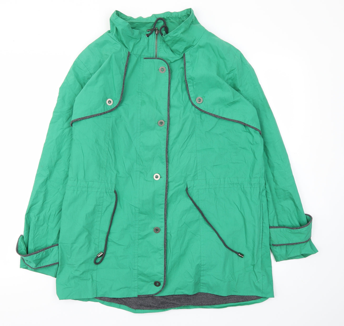Newport Womens Green Paisley  Jacket Coat Size 12