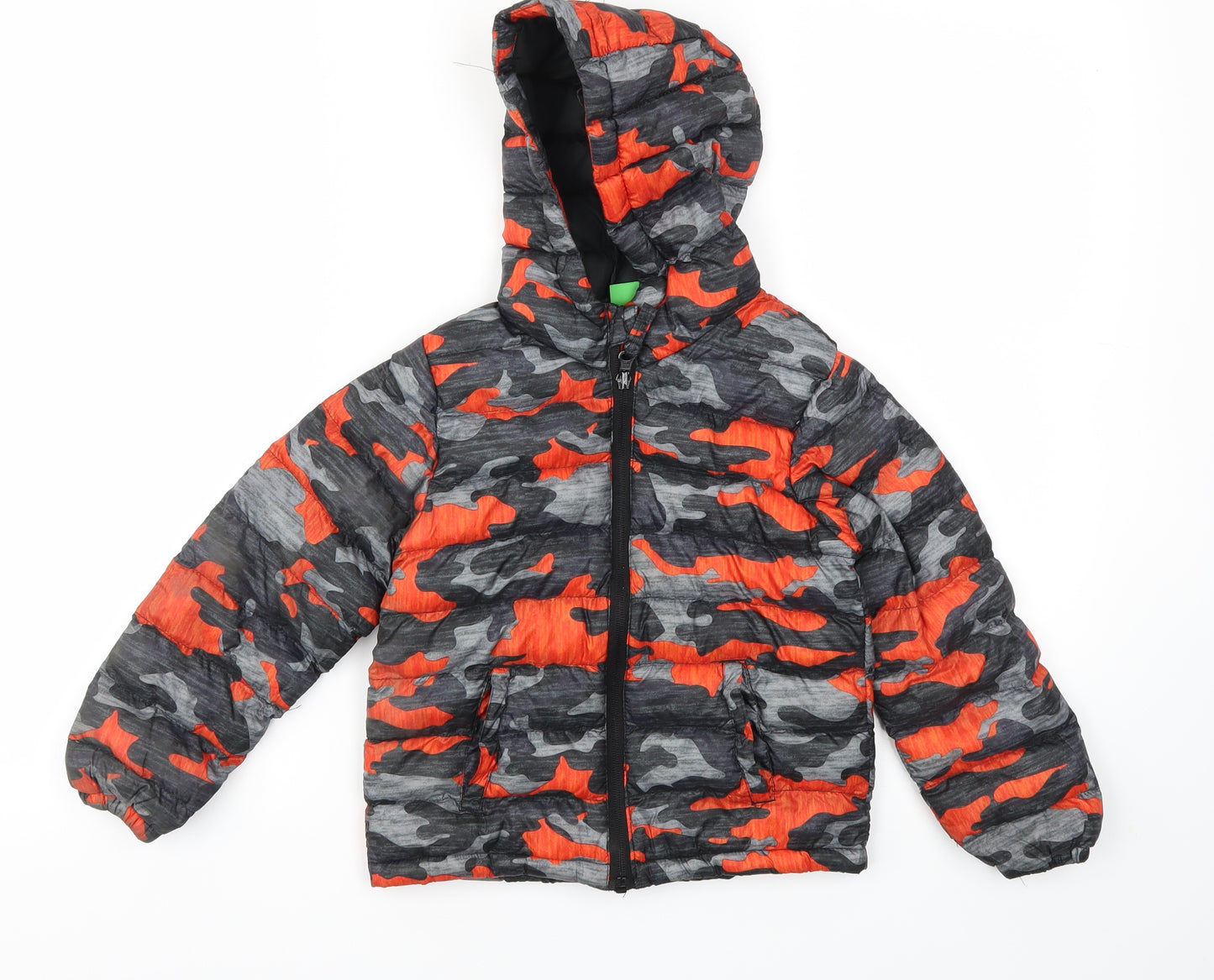 Mountain Warehouse Boys Orange Camouflage  Basic Coat Coat Size 3-4 Years