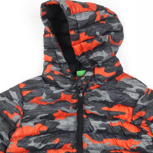 Mountain Warehouse Boys Orange Camouflage  Basic Coat Coat Size 3-4 Years