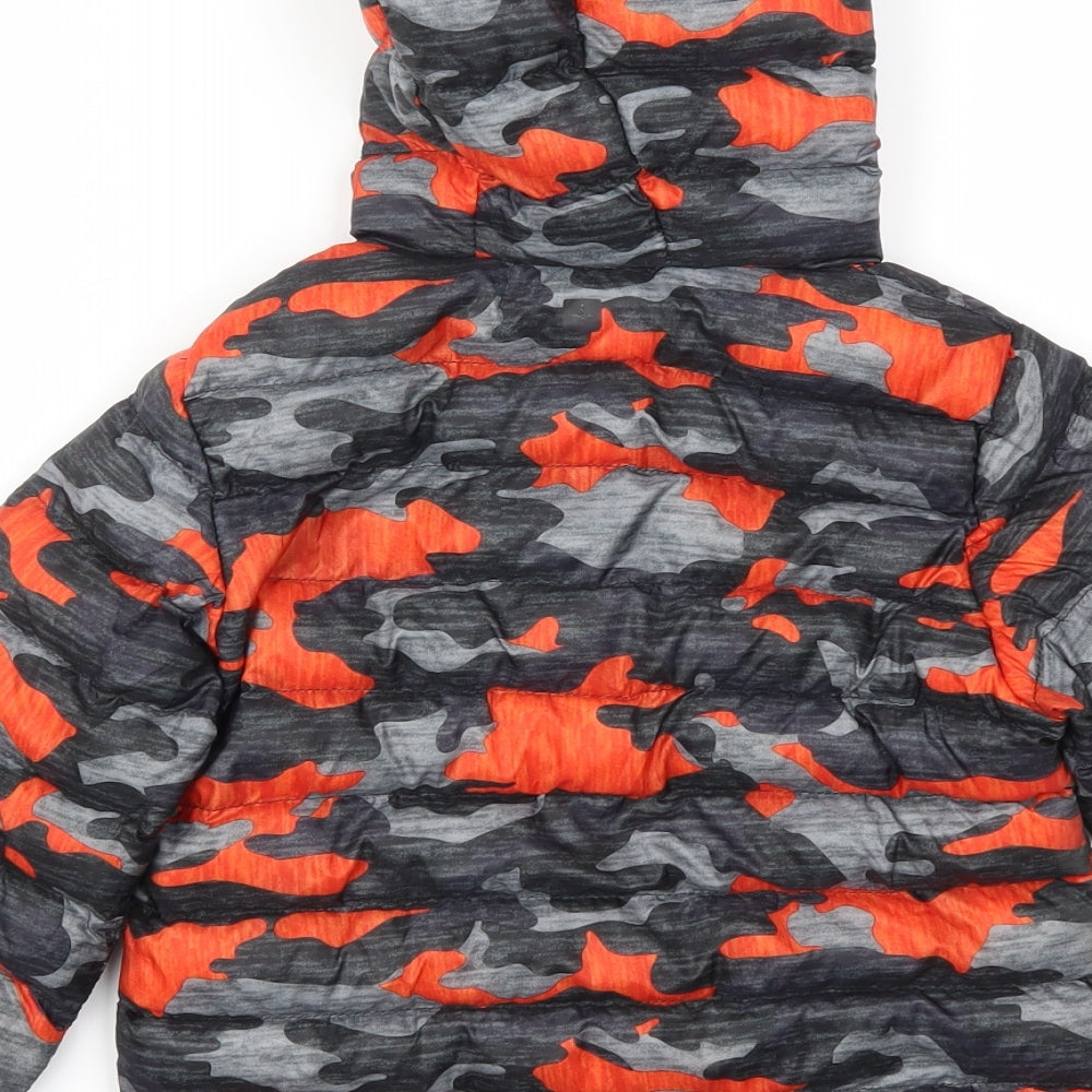Mountain Warehouse Boys Orange Camouflage  Basic Coat Coat Size 3-4 Years