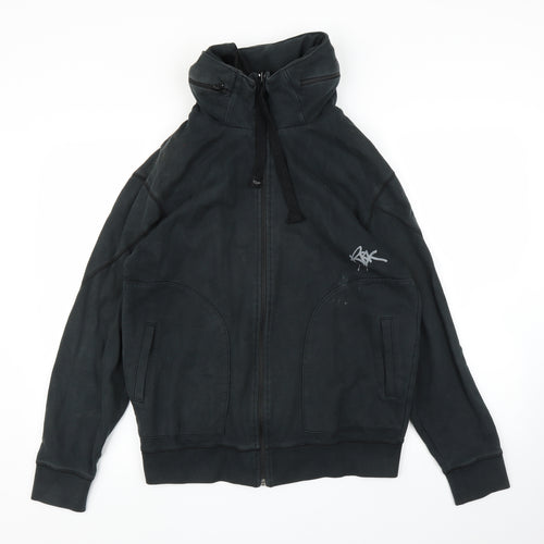 Reebok Mens Grey   Full Zip Jumper Size S  - Hidden hood