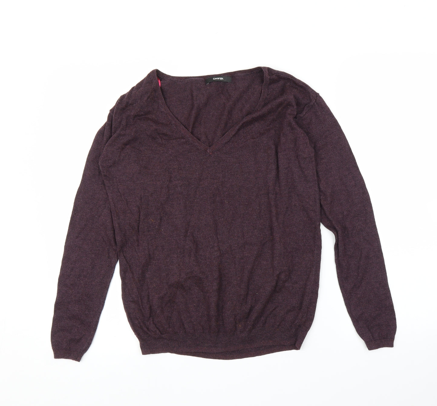 George Womens Purple   Pullover Jumper Size 10