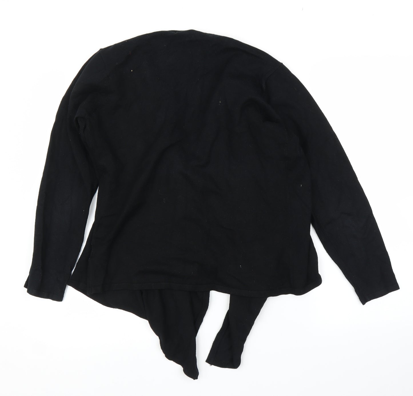 Isle Womens Black   Cardigan Jumper Size 14  - Draped