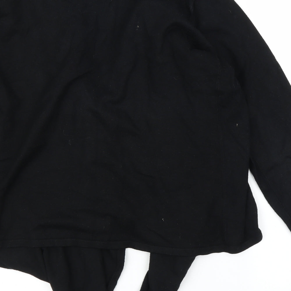 Isle Womens Black   Cardigan Jumper Size 14  - Draped