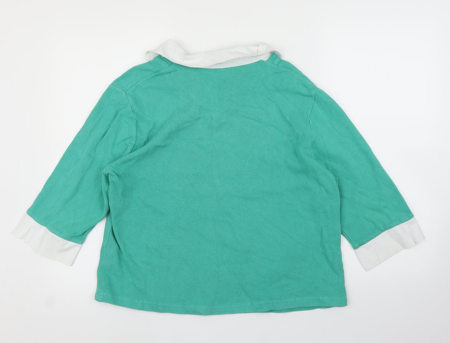 Preworn Womens Green   Basic Blouse Size L