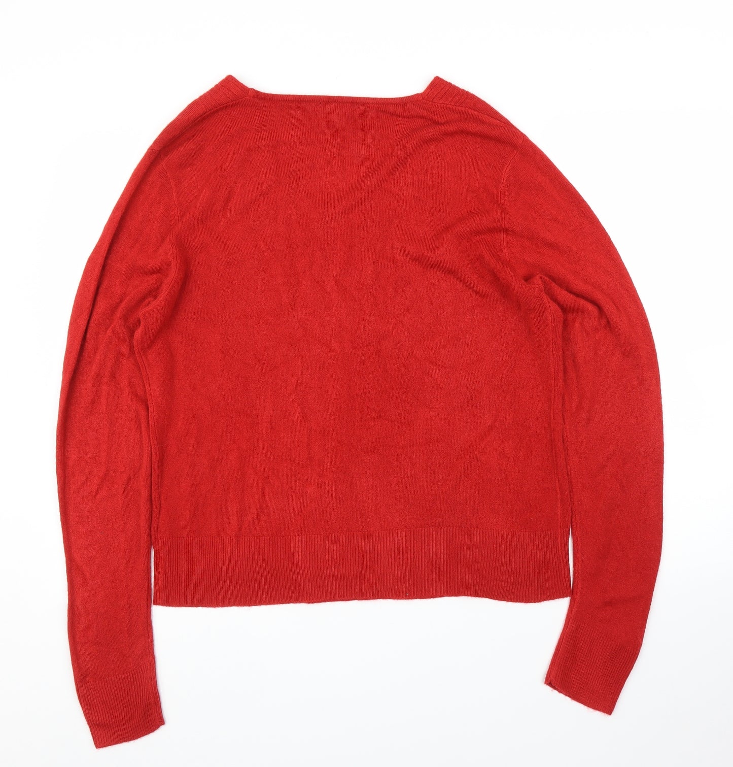 Debbie Morgan Womens Red   Pullover Jumper Size L