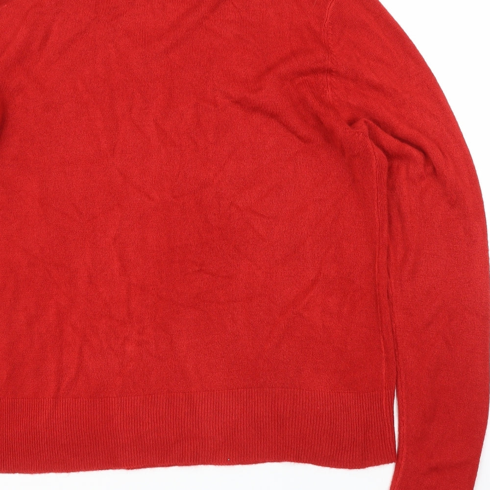 Debbie Morgan Womens Red   Pullover Jumper Size L