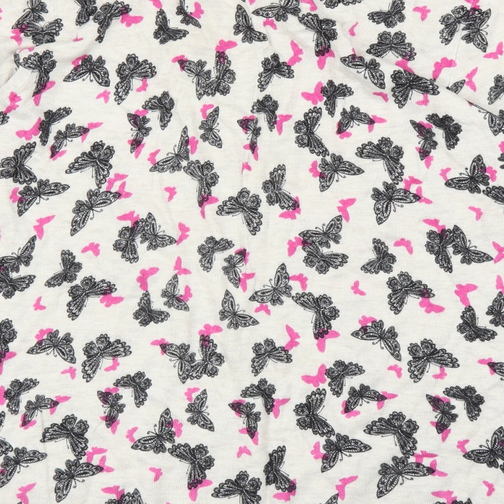 M&S Womens Beige Animal Print  Pullover Jumper Size 16  - Butterfly