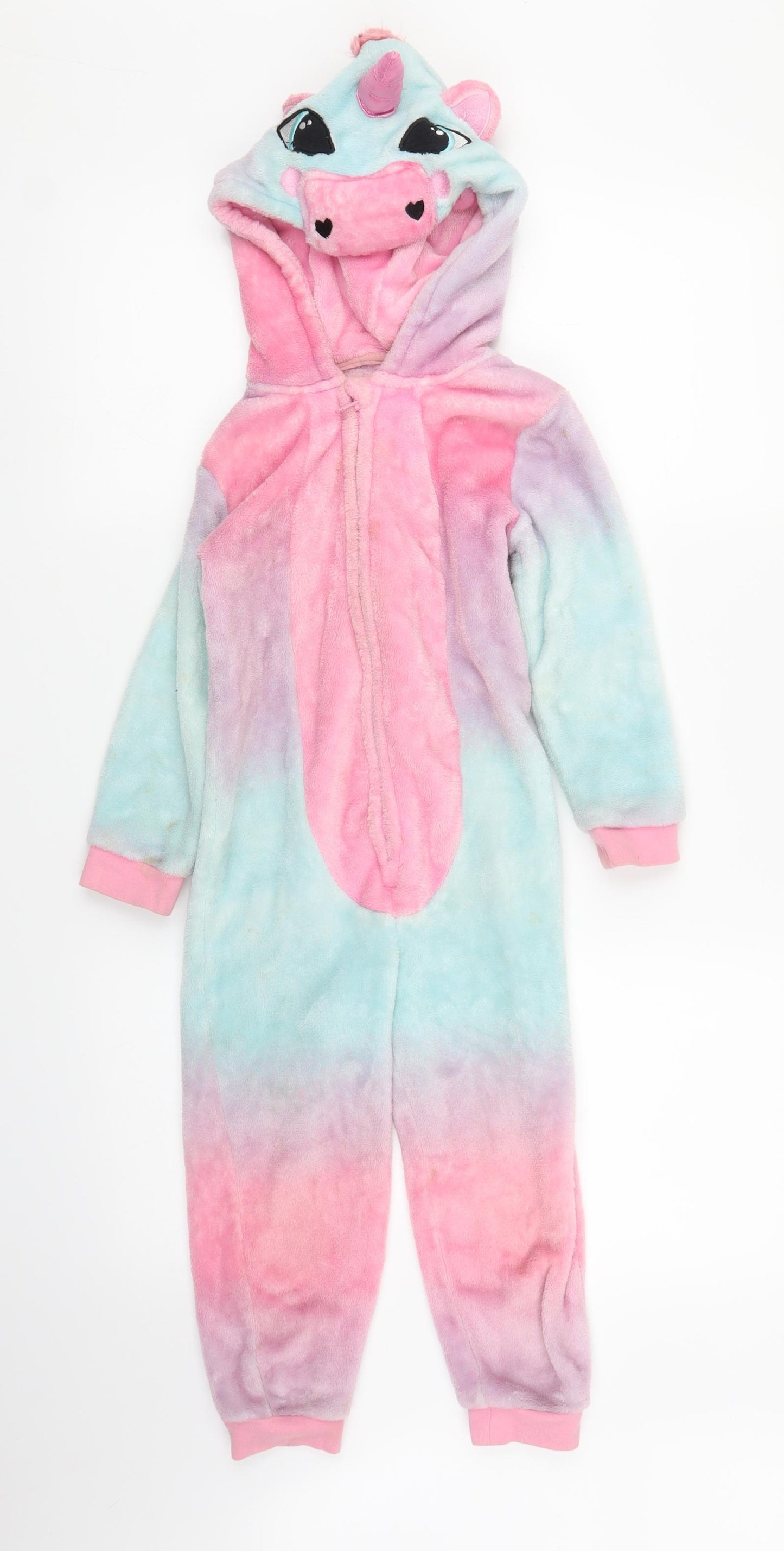 George Girls Pink Solid  Capri One Piece Size 4-5 Years  - Unicorn