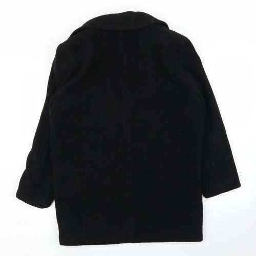 Preworn Womens Black   Pea Coat Coat Size 14