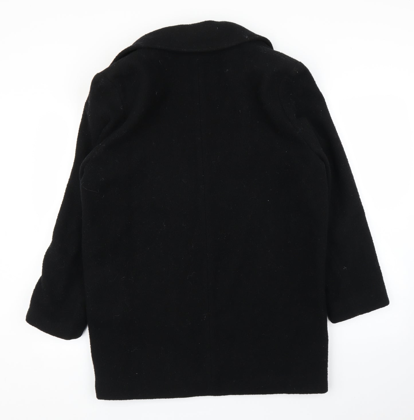 Preworn Womens Black   Pea Coat Coat Size 14