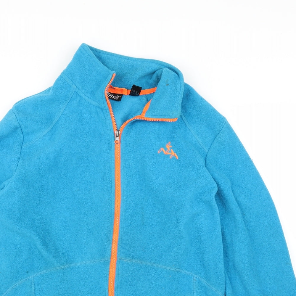 Crivit Mens Blue  Fleece Full Zip Jumper Size M
