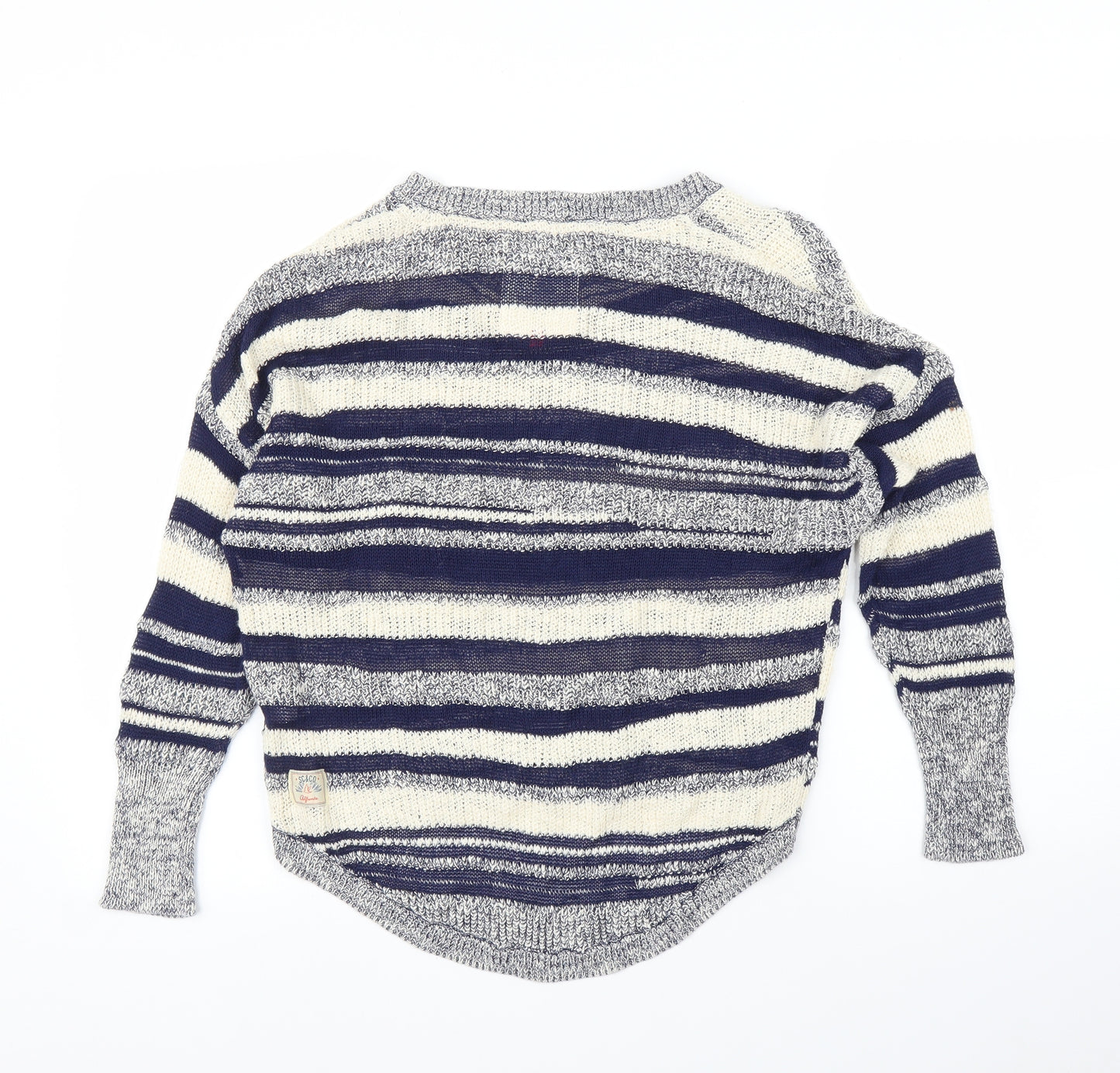 SoulCal&Co Womens Blue Striped  Pullover Jumper Size 10