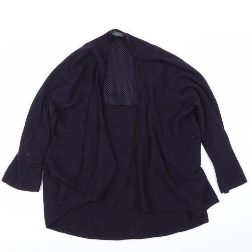 M&S Womens Purple   Cardigan Jumper Size 12