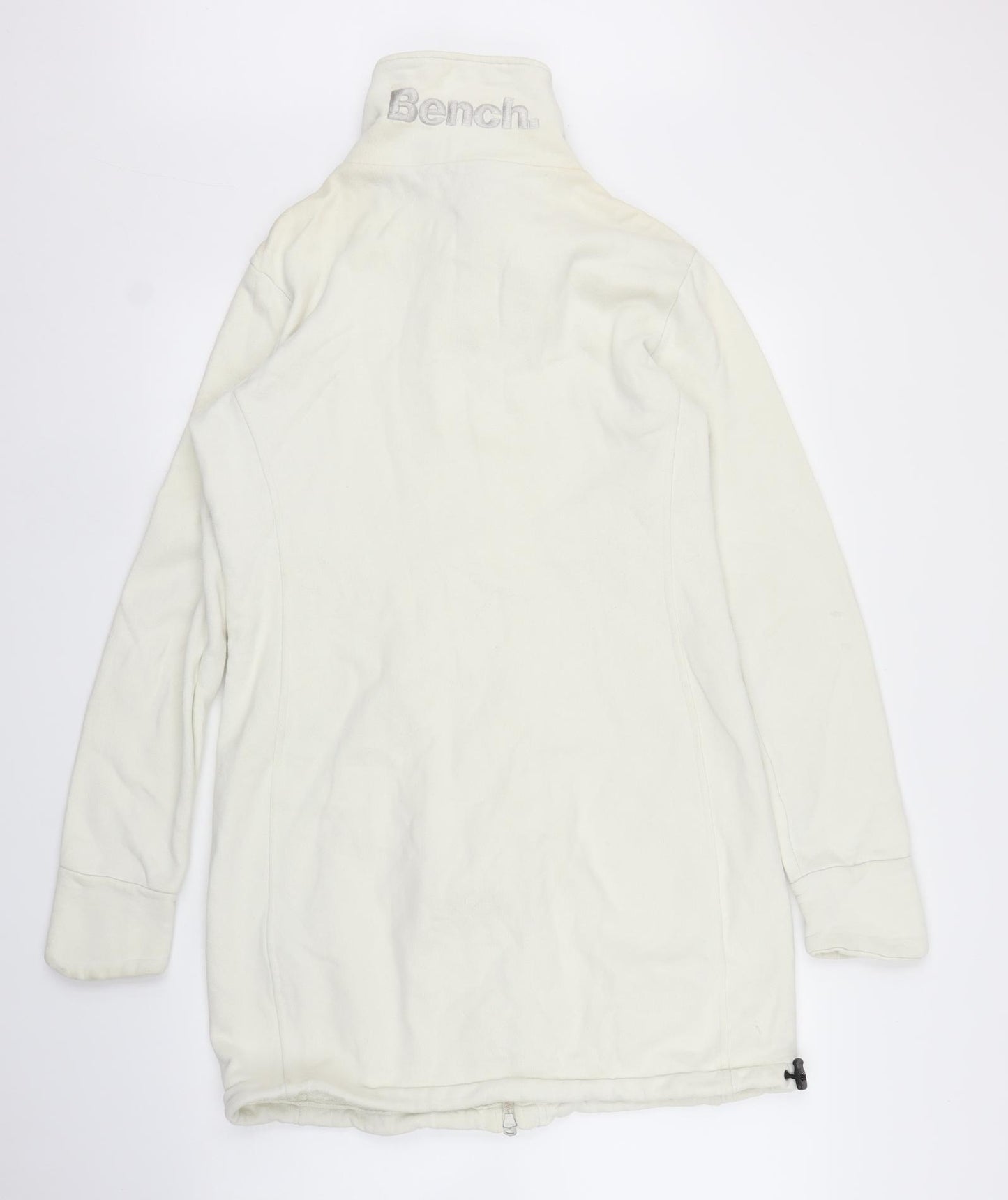 Bench Womens White   Full Zip Jumper Size M