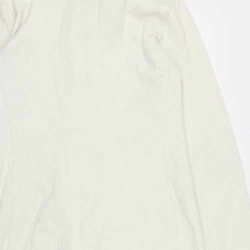 Bench Womens White   Full Zip Jumper Size M