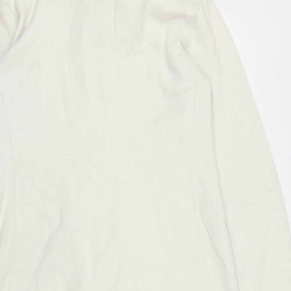 Bench Womens White   Full Zip Jumper Size M