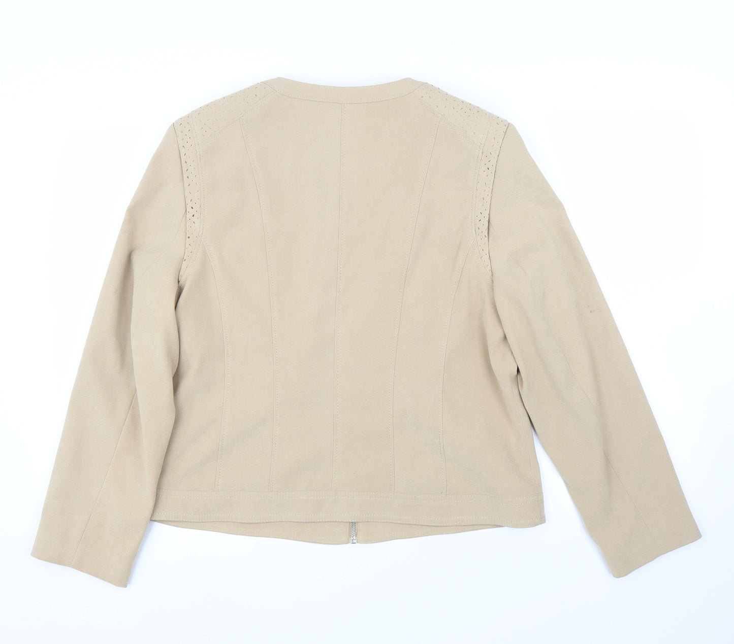 Bonmarché Womens Beige   Jacket  Size 14  - Chanel jacket