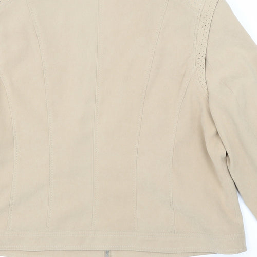 Bonmarché Womens Beige   Jacket  Size 14  - Chanel jacket