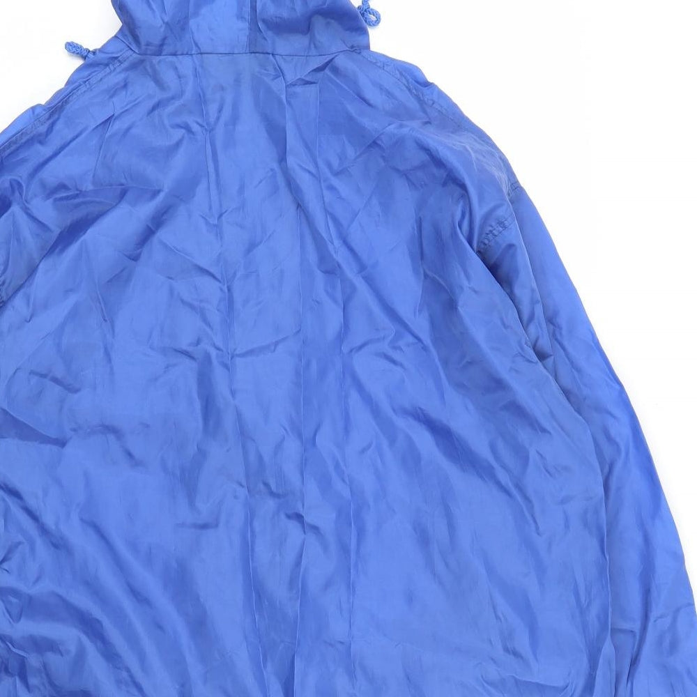 Isle Womens Blue   Rain Coat Coat Size 12