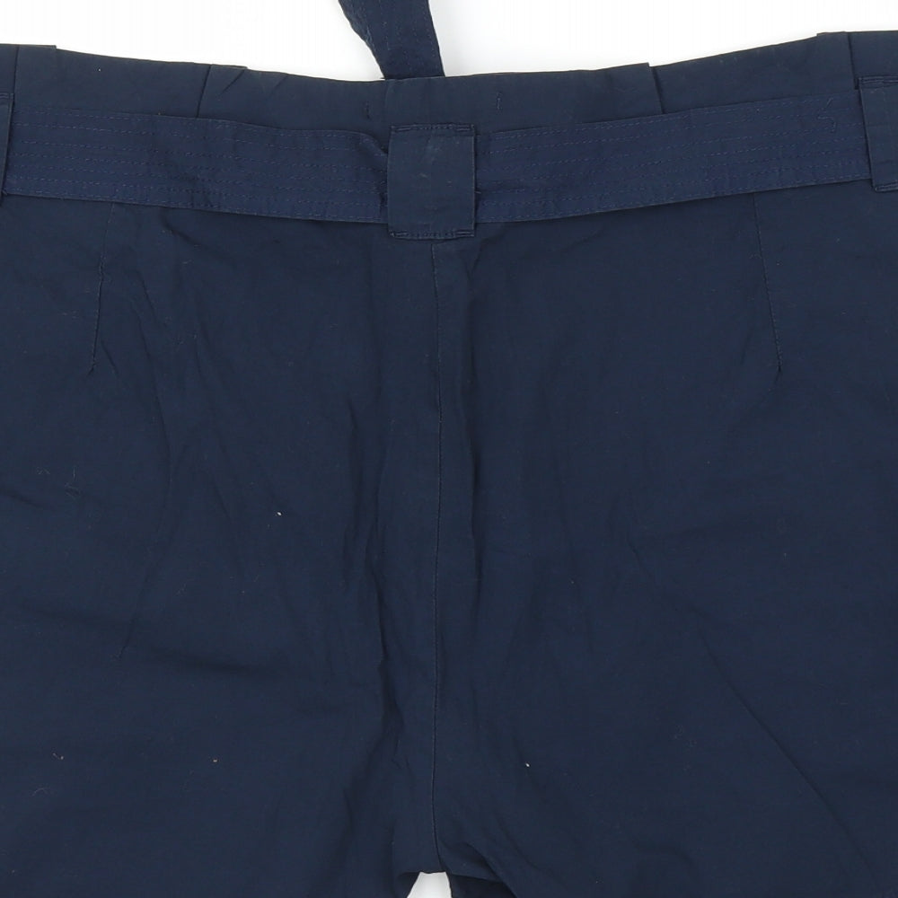 George Womens Blue   Paperbag Shorts Size 18