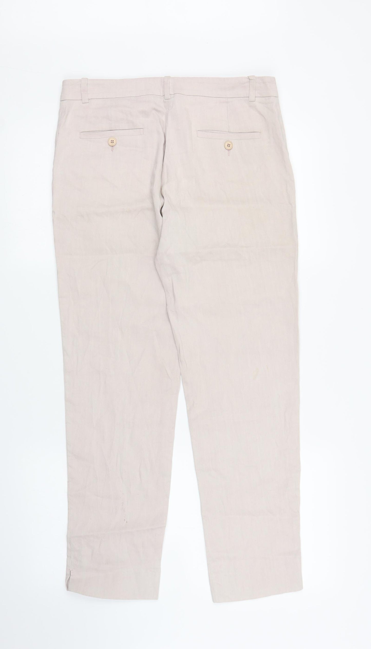 Jigsaw Womens Pink   Pedal Pusher Trousers Size 10 L27 in