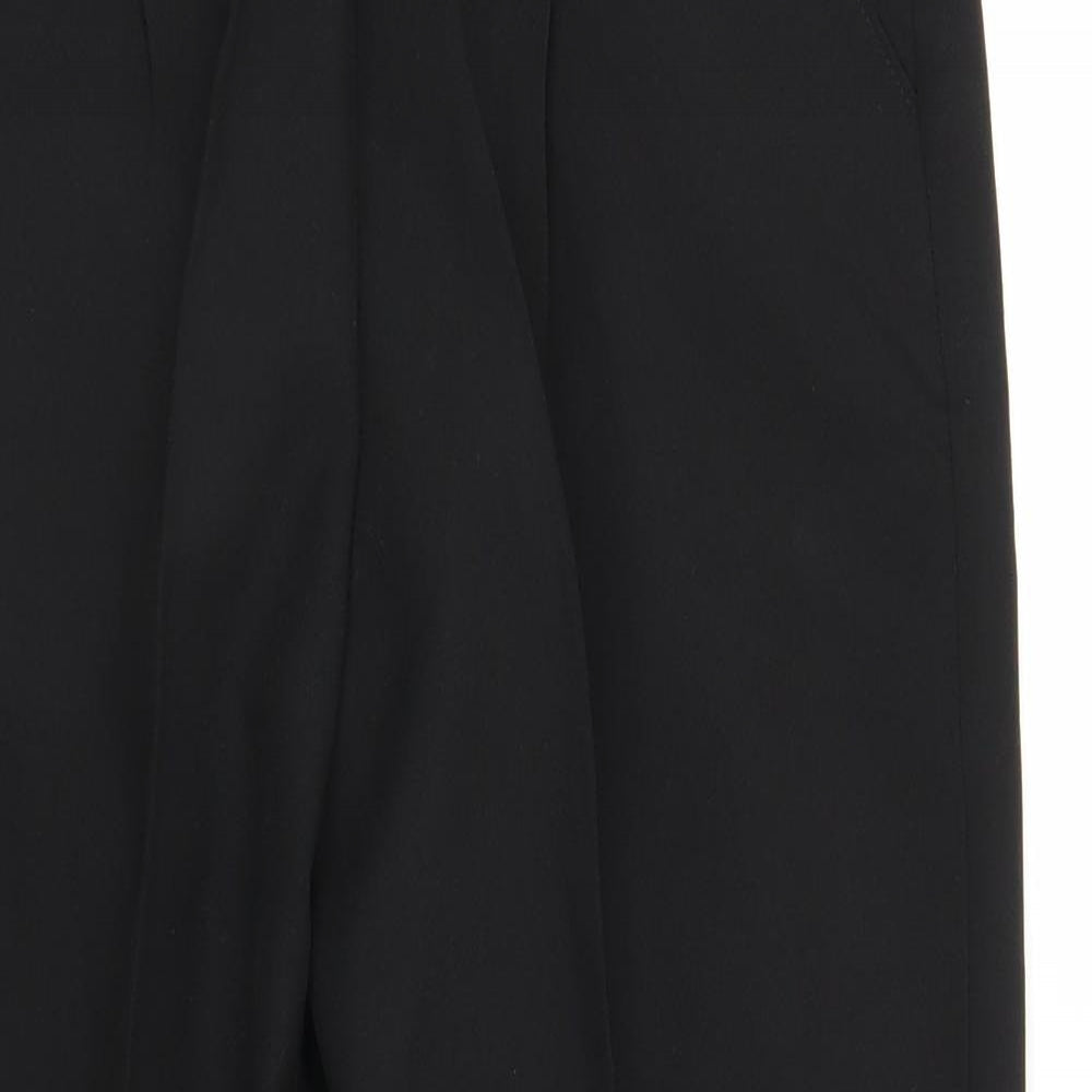 Preworn Womens Black   Pedal Pusher Trousers Size 12 L23 in