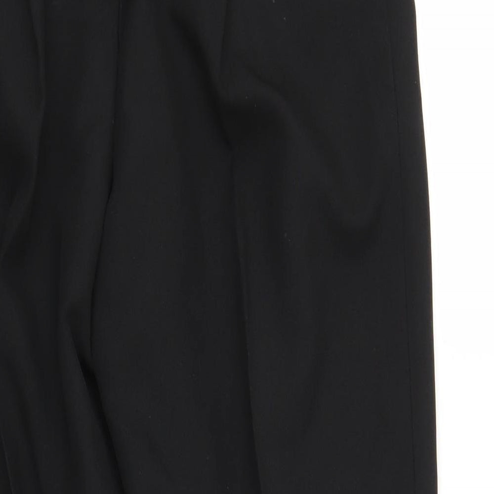 Preworn Womens Black   Pedal Pusher Trousers Size 12 L23 in