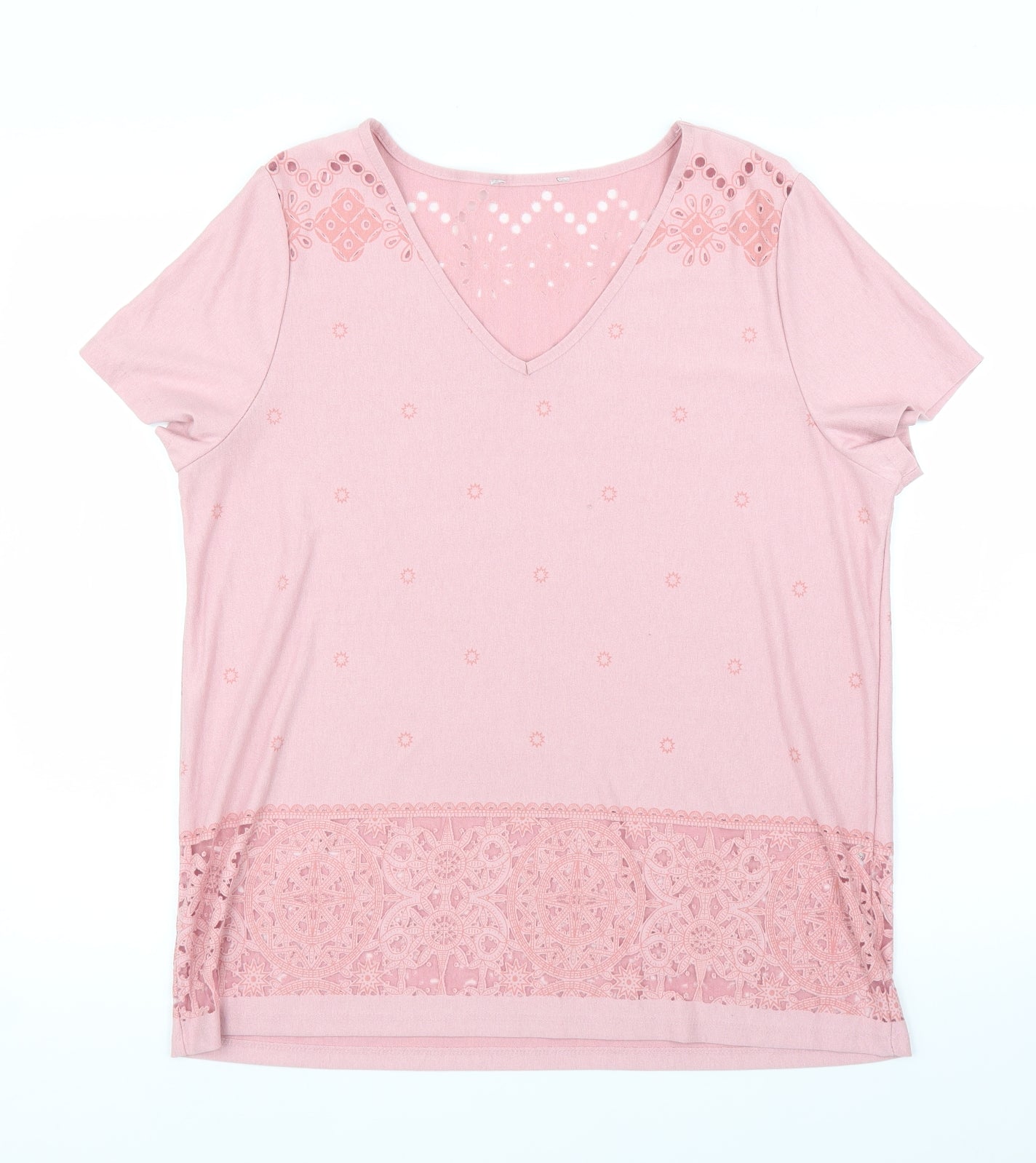 George Womens Pink   Basic T-Shirt Size 16