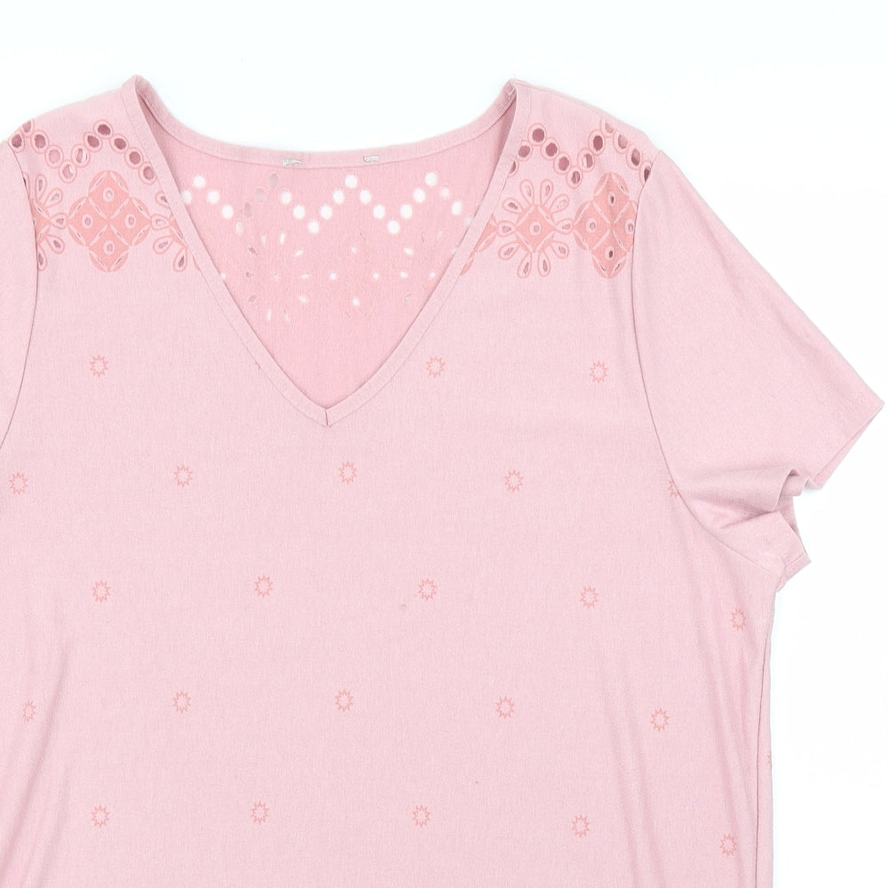 George Womens Pink   Basic T-Shirt Size 16