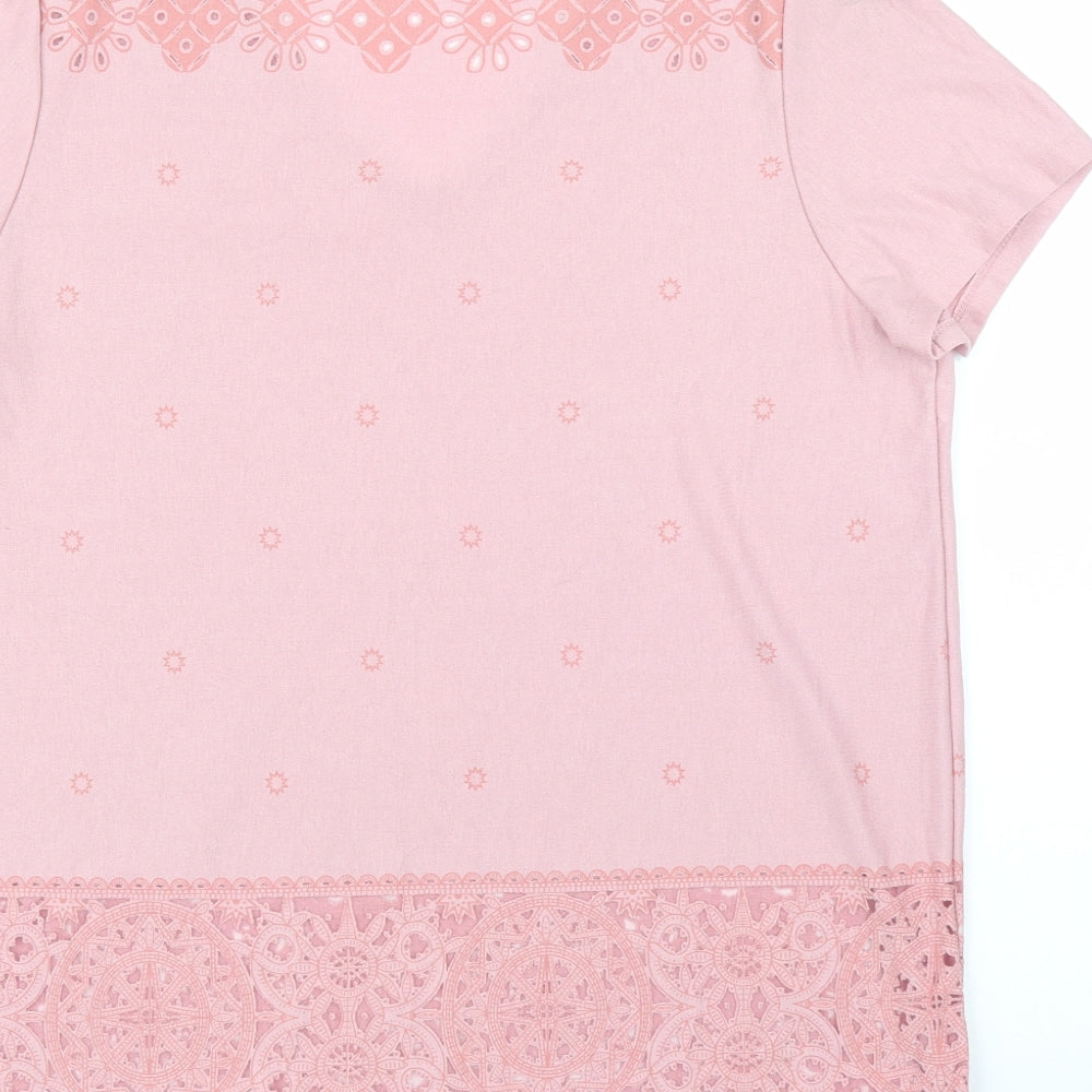 George Womens Pink   Basic T-Shirt Size 16