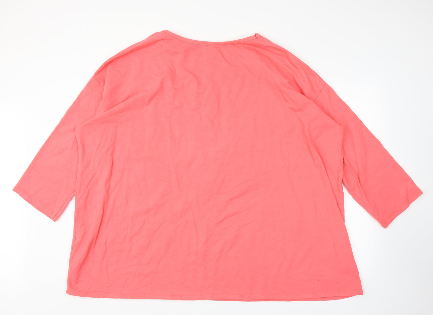 Yayavoo Womens Pink   Basic T-Shirt Size 2XL  - Stars
