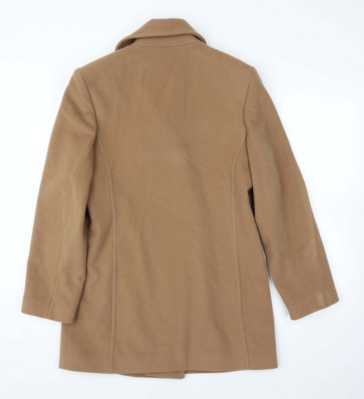 M&S Womens Beige   Pea Coat Coat Size 12