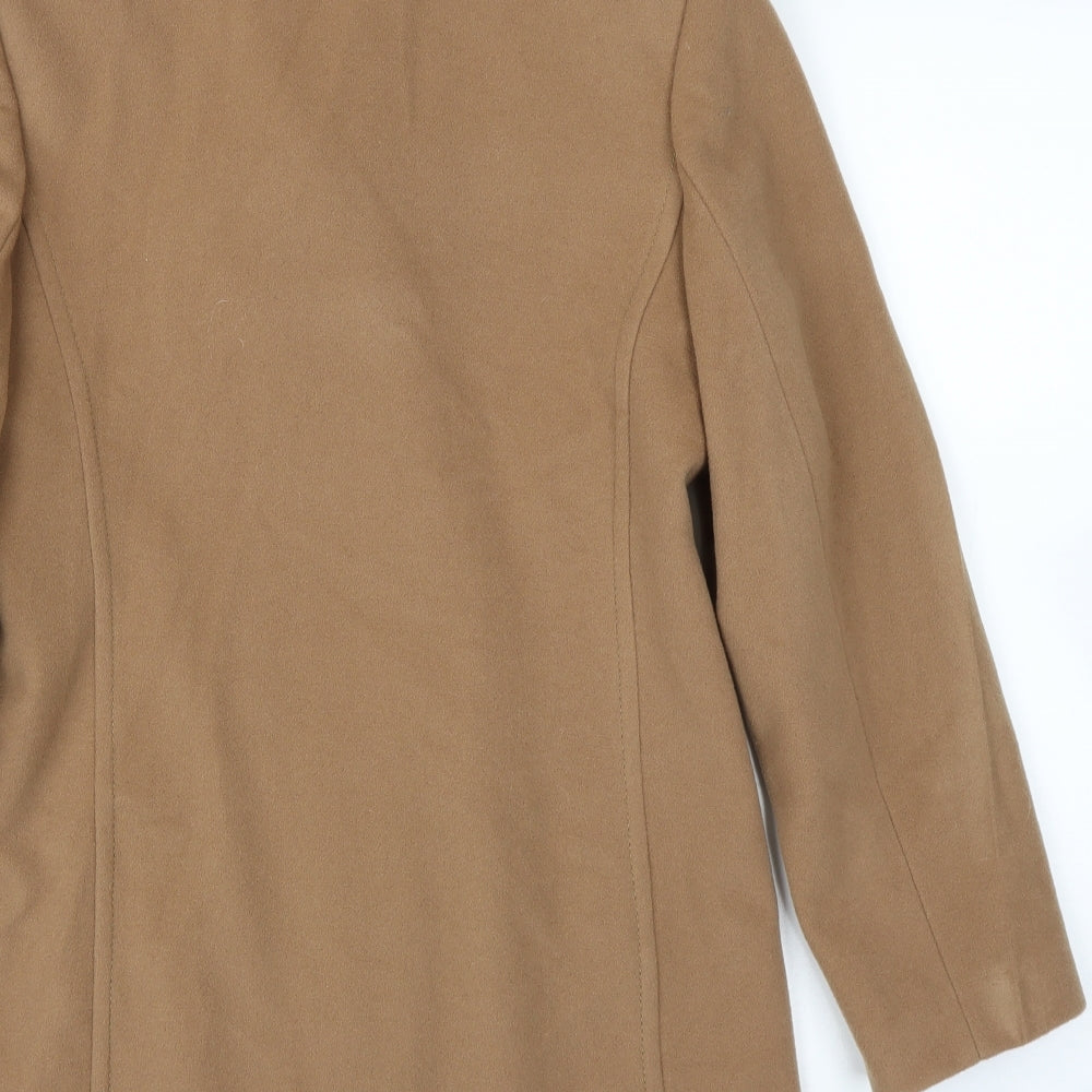 M&S Womens Beige   Pea Coat Coat Size 12