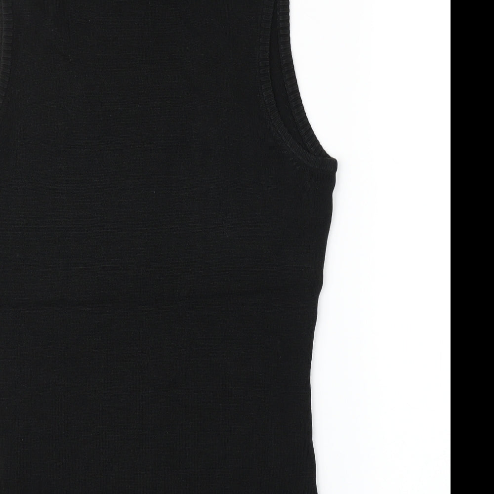 F&F Womens Black   Vest Jumper Size S