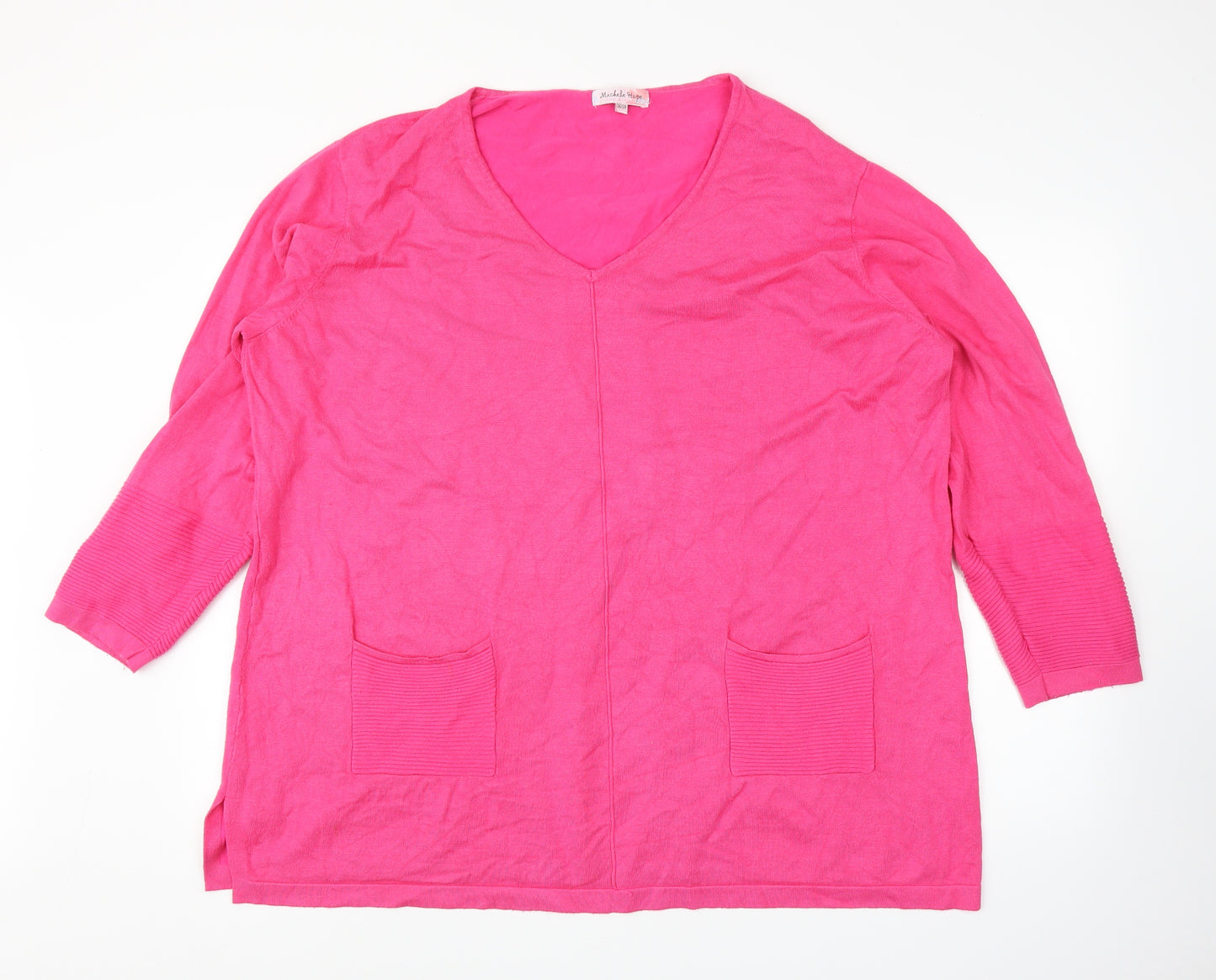 Michele Hope Womens Pink   Pullover Jumper Size 26