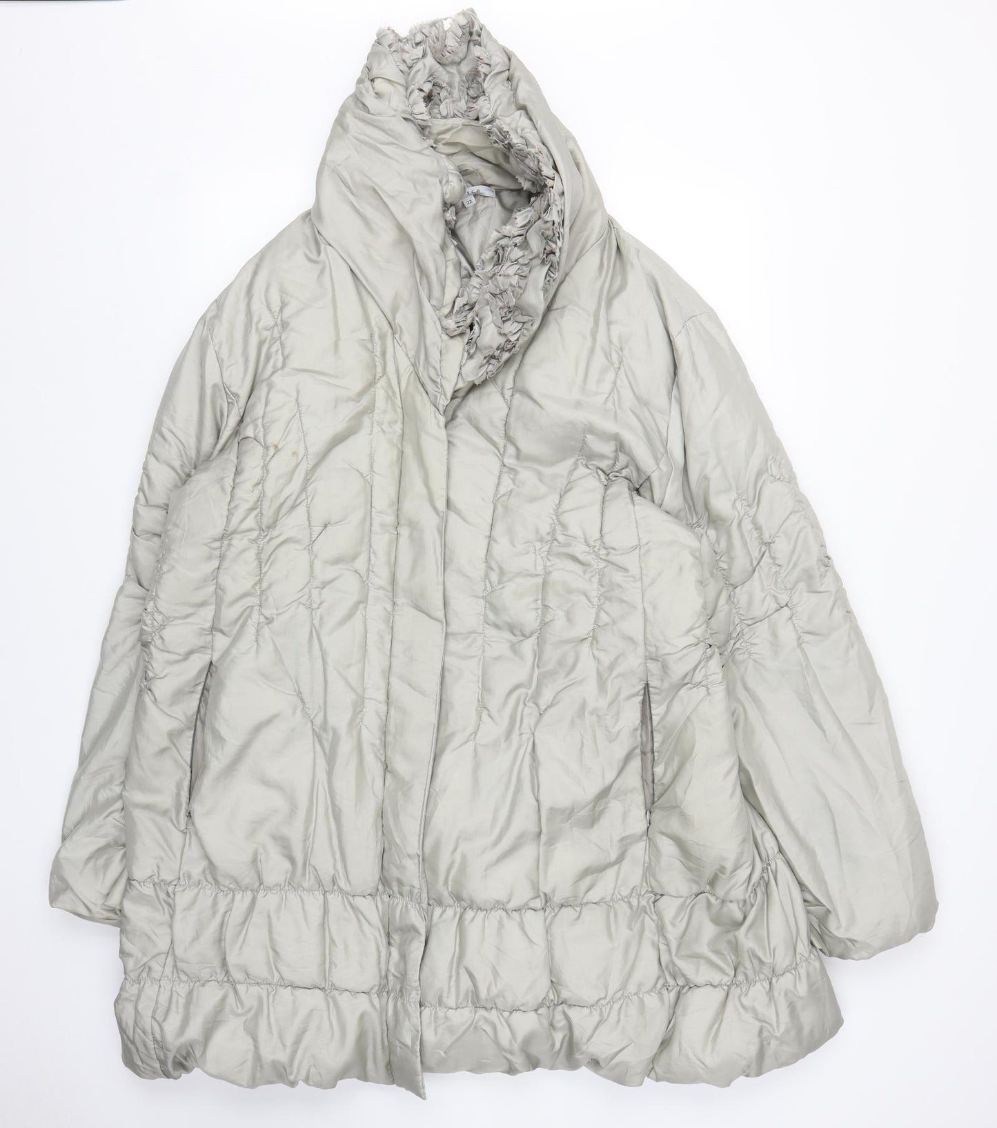 Chesca Womens Silver   Puffer Jacket Coat Size 22