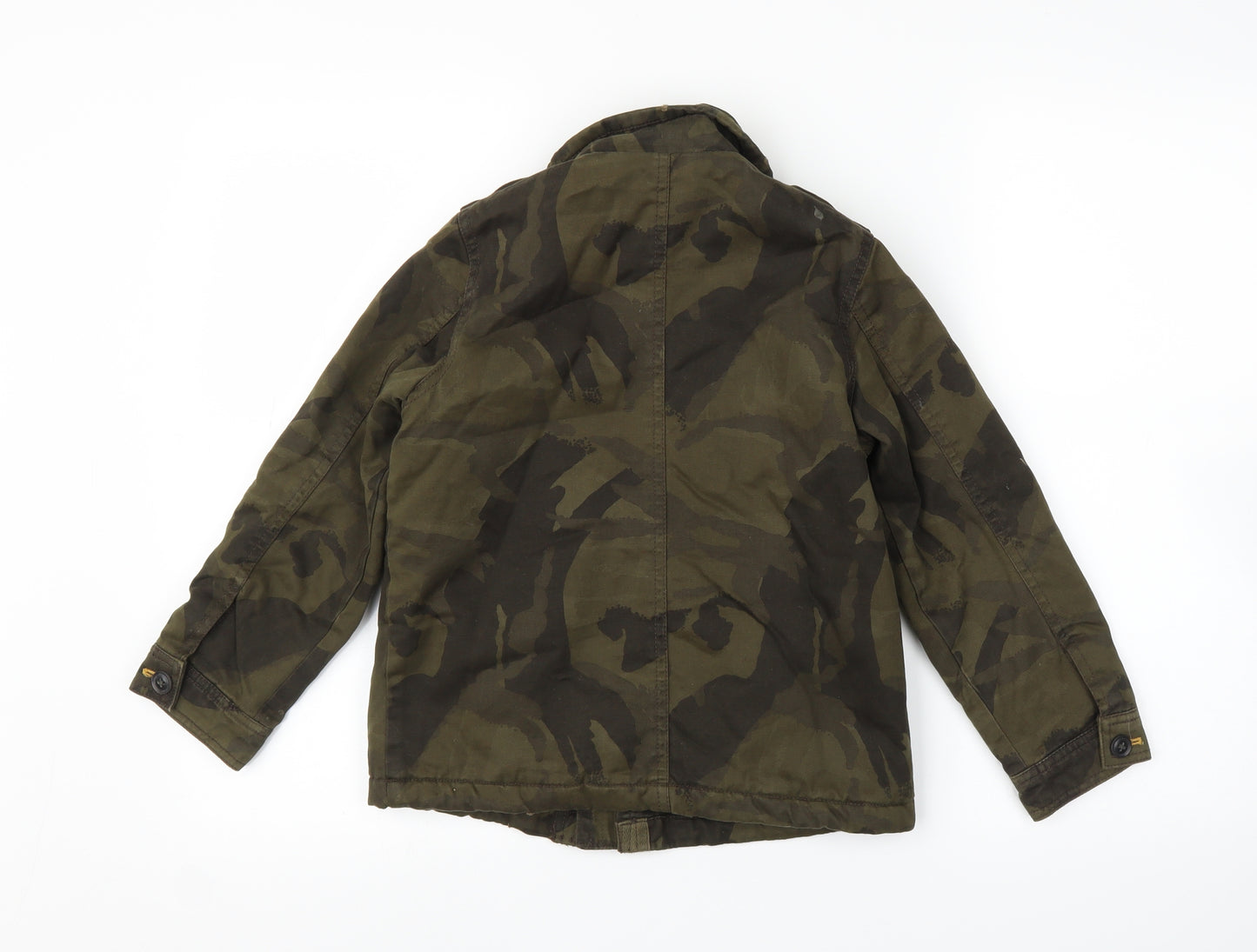 NEXT Boys Green Camouflage  Military Jacket Coat Size 7 Years