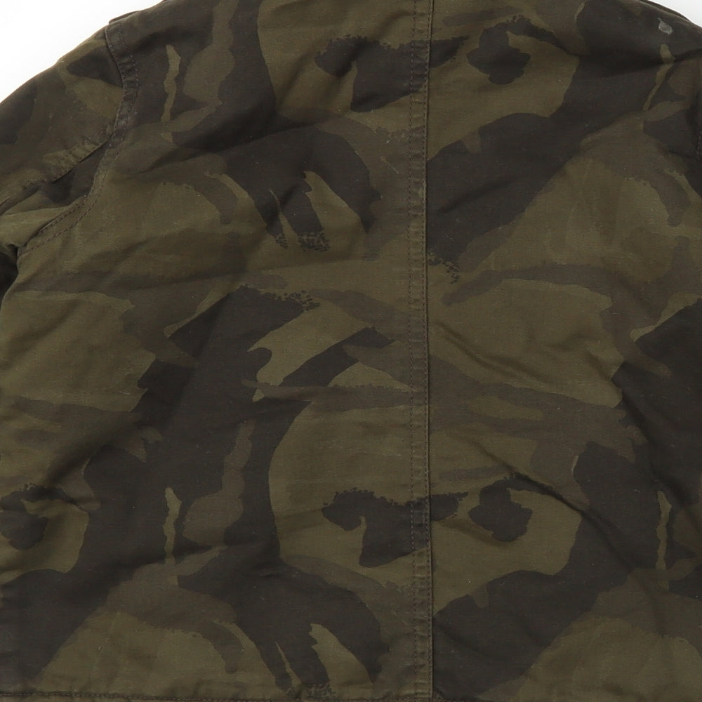 NEXT Boys Green Camouflage  Military Jacket Coat Size 7 Years
