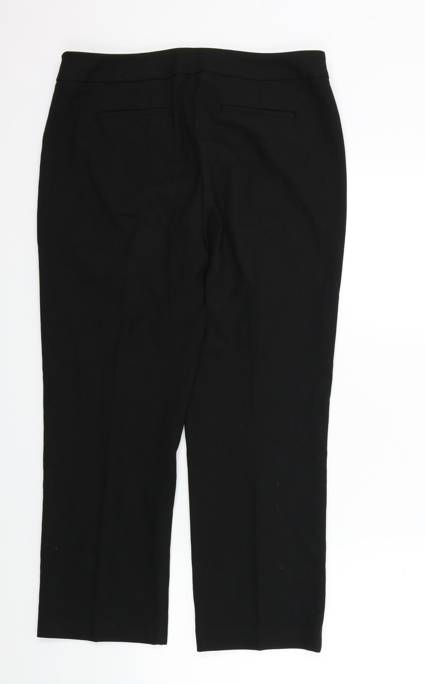 Easy Womens Black   Trousers  Size 12 L29 in