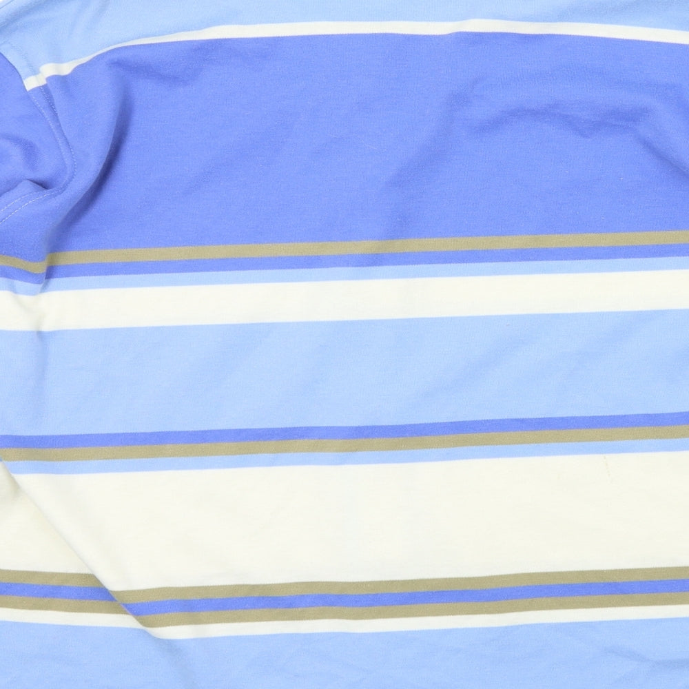 Bonmarché Womens Blue Striped  Cardigan Jumper Size XL