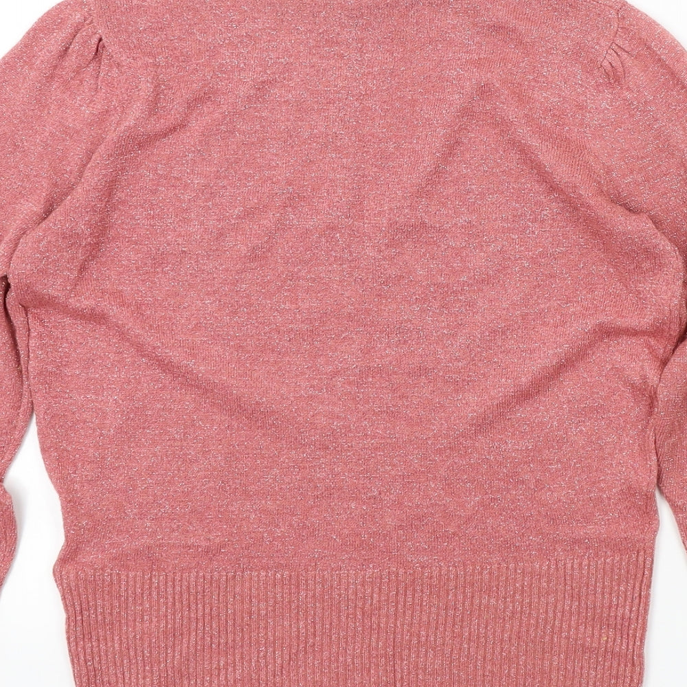 M&S Womens Pink   Pullover Jumper Size 8