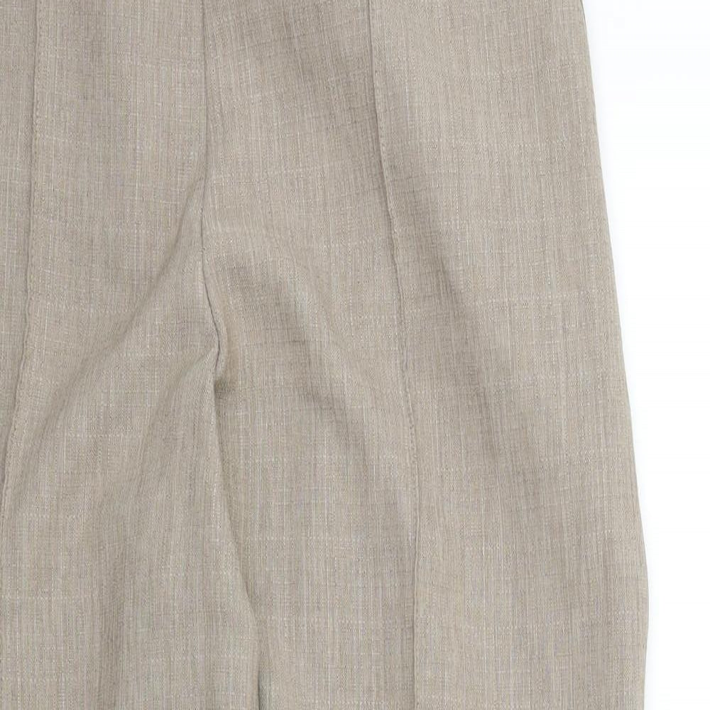 M&S Womens Brown   Trousers  Size 14 L29 in