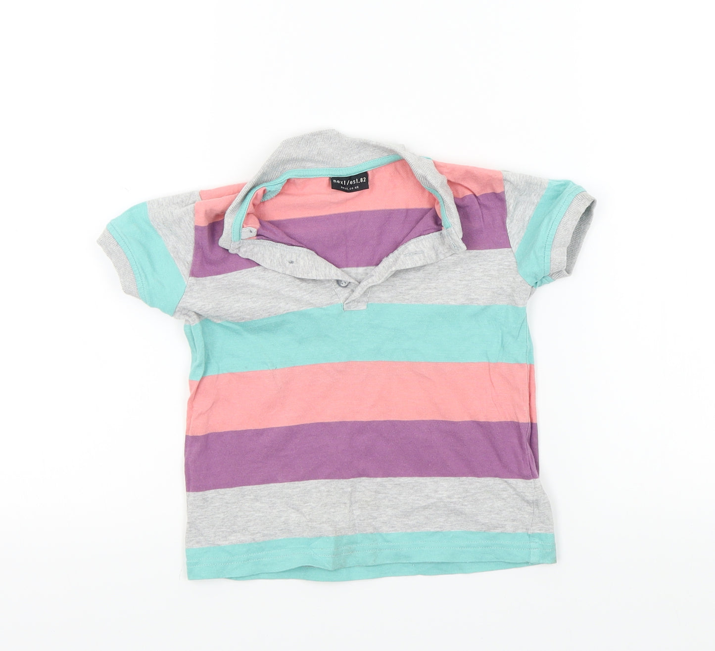 NEXT Baby Ivory Striped  Basic Polo Size 18-24 Months